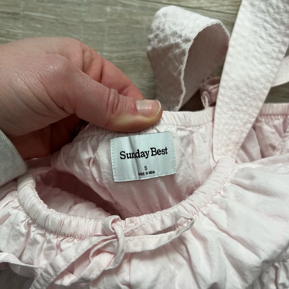 Aritzia Sunday Best Women’s  Martine Poplin Dress Light Pink - Size Small - Picture 6 of 10